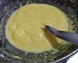 A picture of step 4 of Besan ladoo.