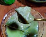 Foto langkah ke 7 dari resep Puding Terapung Matcha.