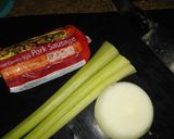 A picture of step 1 of Sausage and Rice casserole.