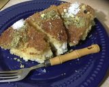 صورة لخطوة 4 من وصفة بسبوسة بالقشطه 😋😋😋