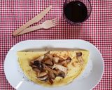Foto del passaggio 5 della ricetta Crepes con funghi cardocelli