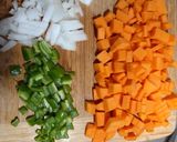 Foto del paso 1 de la receta: Arroz con calabaza y huevo a la plancha (Instant Pot)