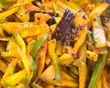 A picture of step 4 of Instant raw mango pickle.