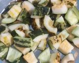 काचरे और ग्वार फली की सब्जी (kachre aur gavarfali ki sabji recipe in Hindi) रेसिपी चरण 2 फोटो