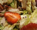 A picture of step 3 of Strawberry Bacon Blue Salad.