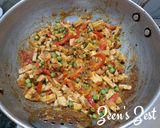 A picture of step 2 of Tofu or Soya Paneer and Veg Vermicelli.