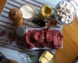 Φωτογραφία βήματος 1 της συνταγής Φιλέτο φλαμπέ με μανιτάρια και σάλτσα μουστάρδας 👩🍳