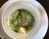 A picture of step 3 of California Farm Hungarian Cucumber Salad.