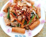 Hình bước làm 4 của món Bún Gạo Xào Chay