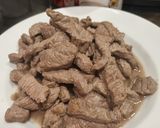 รูปขั้นตอนการทำที่ 2 ของ Stroganoff แบบง่ายจากซุปเห็ดกระป๋อง ใส่มะกะโรนี