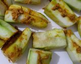 A picture of step 3 of Stuffed Nenua sabzi.