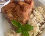 Savanyúkáposzta ágyon sült, császárvég recept fázis 3 fotója