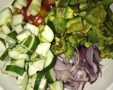 A picture of step 3 of Avocado salad.