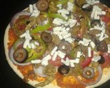 صورة لخطوة 7 من وصفة بيتزا بشورما فراخ 🍕🍗