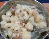 A picture of step 4 of Makhana kheer.