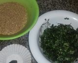 A picture of step 2 of Ofe nsala with chicken and pounded yam.