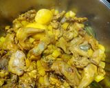A picture of step 3 of Andrajos (Traditional Jaén Stew).