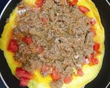 Hình bước làm 3 của món Pizza Trứng Gà😍😜(Trứng Chiên Sốt Bò Bằm)