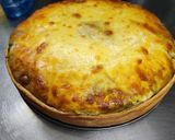 Foto del paso 6 de la receta: Tarta de jamón y queso con corazón de espinaca