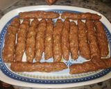 A picture of step 1 of Beef kabab.