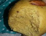 A picture of step 2 of Basan k ladoo.