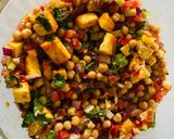 A picture of step 2 of Chhole paneer salad.