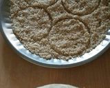 A picture of step 5 of Sesame Barfi.