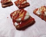 A picture of step 5 of Tuc Egg Canapes.