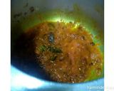 A picture of step 9 of Lauki balls in chettinad gravy.