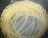 A picture of step 1 of Beef Tomato Pasta.