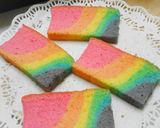 Foto langkah ke 9 dari resep Rainbow Ogura Cake.