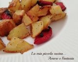 Foto del passaggio 2 della ricetta Cubetti di patate al forno con peperoni