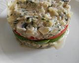 Foto del paso 9 de la receta Champiñones a la crema con aguacate y tomate