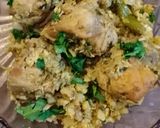 A picture of step 3 of Gobhi chicken ❤❤.