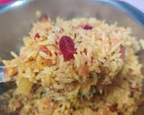 A picture of step 3 of Beet-carrot rice for kids lunch box.