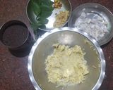 A picture of step 1 of કાચા કેળાની ચટણી.