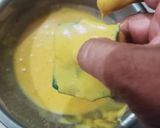 A picture of step 5 of Arbi leaves Paneer pocket fritters.