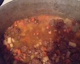 A picture of step 3 of Hamburger soup.