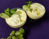 A picture of step 5 of Mango smoothie with lemon.
