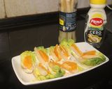 Foto del paso 4 de la receta: Hojas de lechuga con naranja y espárragos
