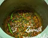 Hyderabadi Aaloo Gosht with Green Onions recipe step 1 photo