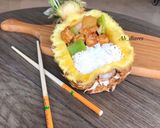 صورة لخطوة 3 من وصفة دجاج صيني حامض حلو يعجب اللي يحب طعم السويت في الاكل مرره لذيذ 😍🍍🍍