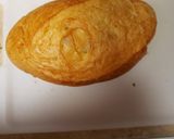 A picture of step 5 of Cheeseburger stuffed Bolillo roll.