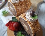 Foto langkah ke 6 dari resep Mocca Nougat Roll Cake.