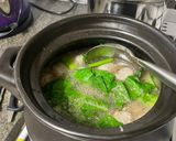 A picture of step 2 of Choy Som Meat Balls Soup.