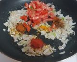 A picture of step 1 of Paneer bhurji.
