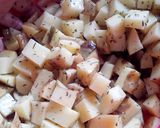 Foto del paso 2 de la receta: Cerdo con vegetales y crema al wok con papitas ricas!