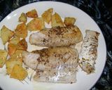 Foto del paso 5 de la receta: Merluza al horno con papas (sin empanar) libre de gluten