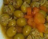 Une image de l'étape 4 de Olives vertes farcies.