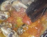 A picture of step 6 of Chicken Shinwari Karahi with cream.